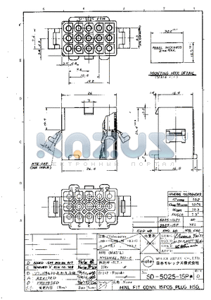 15-31-1153 datasheet - MOLEX-JAPAN CO. LTD