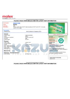 0923211420 datasheet - 1.27mm (.050