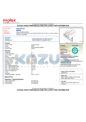 0945504102 datasheet - 5.00mm (.197