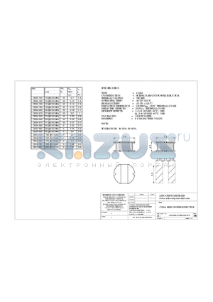 CD54-820 datasheet - CD54 SMD POWER INDUCTOR