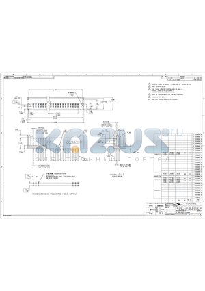 1-102666-1 datasheet - HEADER ASSY, MOD II, DOUBLE ROW,2.54 x 2.54 [.100 x .100] CL, 0.64 [.025] SQ COMPLIANT POST, FOR BOARDS 2.36 [.093] NOM & THICKER