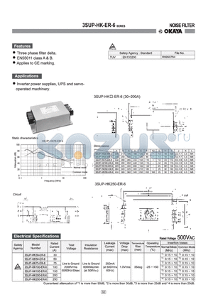 3SUP-HK200ER-6 datasheet - NOISE FILTER