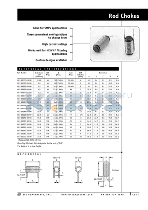 C03-00007-06-00 datasheet - Rod Chokes