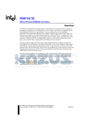 DZPD6710VCB datasheet - ISA-to-PC-Card (PCMCIA) Controllers