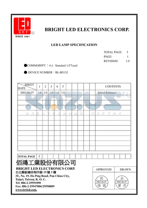 BL-B5132 datasheet - 4  Standard 1.0