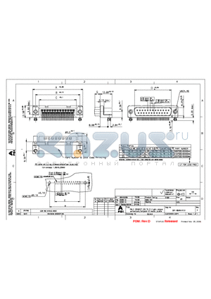 D09P33E6GV00LF datasheet - MALE CONNECT. DELTA D RIGHT ANGLE SCREWLOCK.HARPOON & METAL PLATE