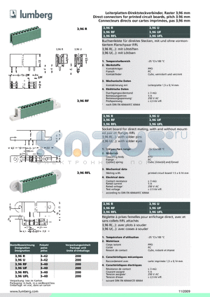 3.96R datasheet - Leiterplatten-Direktsteckverbinder, Raster 3,96 mm