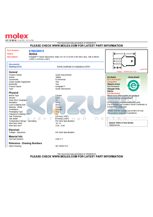 CMCT-1 datasheet - Krimptite Quick Disconnect, Male, for 10-12 (5.00-3.30) Wire, Box, Tab 6.35mm(.250