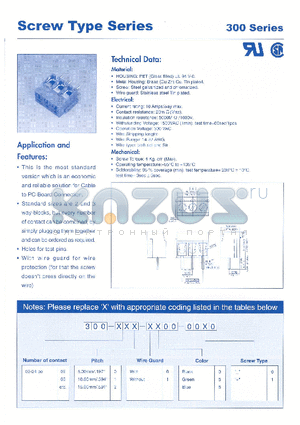 300-021-0600-0000 datasheet - SCREW TYPE SERIES