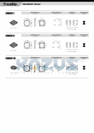 CMD6D11B datasheet - POWER INDUCTORS <SMD Type>