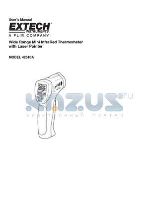 42510A datasheet - Wide Range Mini InfraRed Thermometer with Laser Pointer