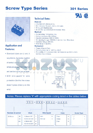 301-02B-1002-00000 datasheet - SCREW TYPE SERIES