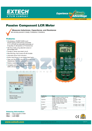 153220 datasheet - Passive Component LCR Meter