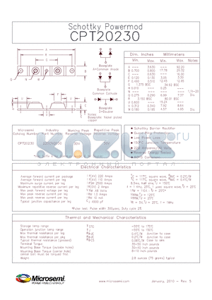 220CNQ030 datasheet - Schottky Powermod