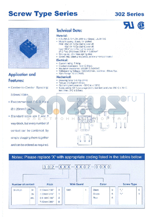 302 datasheet - SCREW TYPE SERIES