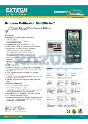 CMM-17-S datasheet - Process Calibrator MultiMeter
