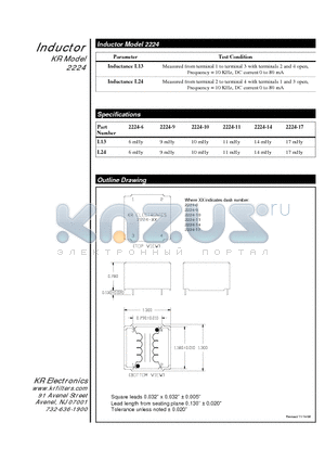 2224-11 datasheet - Inductor