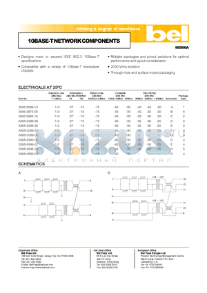 A556-2006-02 datasheet - 10BASE-TNETWORKCOMPONENTS