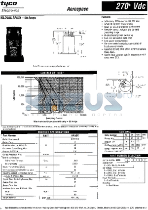 AP50X datasheet - KILOVAC AP50X-50 Amps