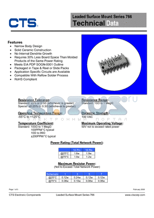 766141222JPSP datasheet - Leaded Surface Mount