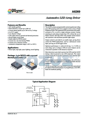 A6269 datasheet - Automotive LED Array Driver