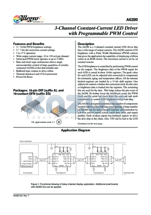 A6280_V datasheet - 3-Channel Constant-Current LED Driver with Programmable PWM Control