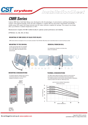 CMR datasheet - Crydoms CMR Series