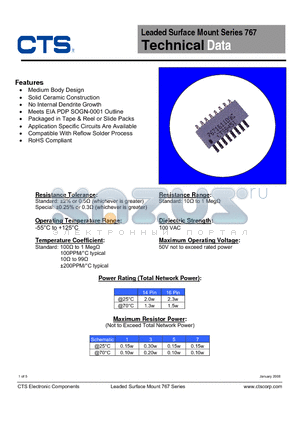 767141122JPSP datasheet - Leaded Surface Mount