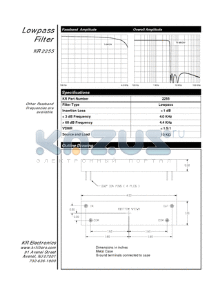 2255 datasheet - Lowpass Filter