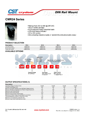 CMRA2455 datasheet - DIN Rail Mount