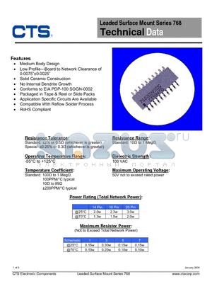 768141561FPTR datasheet - Leaded Surface Mount