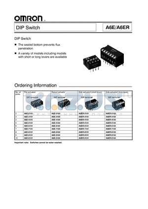 A6ER-0104 datasheet - DIP Switch