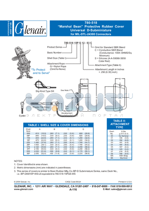 780-51837SG12 datasheet - Marshal Bean Protective Rubber Cover Universal D-Subminiature