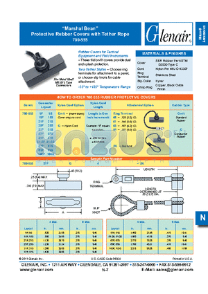 780-55515PG4-06 datasheet - Protective Rubber Covers with Tether Rope