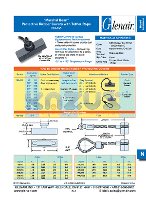 780-55515PG4-SK datasheet - Protective Rubber Covers with Tether Rope