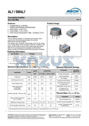 A76-1 datasheet - Cascadable Amplifier