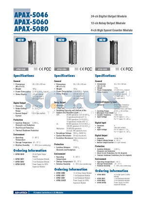 APAX-5046 datasheet - 24-ch Digital Output Module