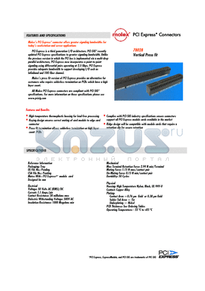 78028-0016 datasheet - PCI Express* Connectors