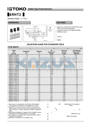 A823LY-100K datasheet - Radial Type Fixed Inductors