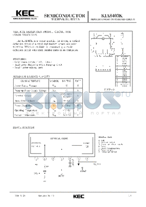 A840 datasheet - BIPOLAR LINEAR INTEGRATED CIRCUIT (VERTICAL DEFLECTION OUTPUT CIRCUIT FOR COLOR TELEVISION)