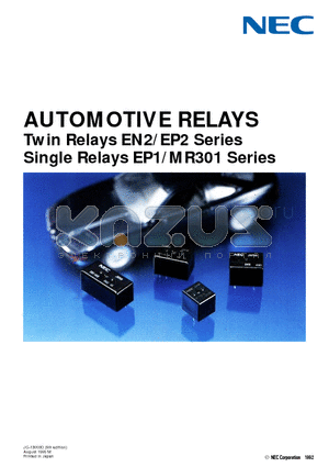EN2-2N2T datasheet - AUTOMOTIVE RELAYS (Twin, Single) Relays