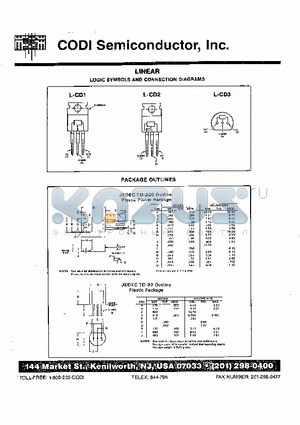 78L15 datasheet - LINEAR INTEGRATED CIRCUITS 3-TERMINAL VOLATGE REGULATORS