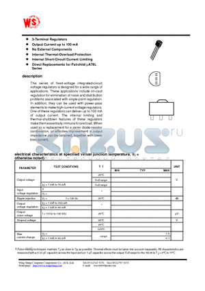 78L15 datasheet - Positive-Voltage Regulators