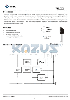 78L18A datasheet - 3-Terminal Regulators