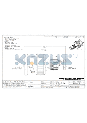 APH-BNCP-HDBNCP_1010 datasheet - HD BNC PLUG TO BNC PLUG 75 OHM ADAPTER