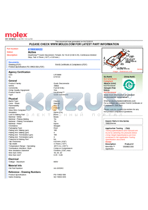 AA-2203XC datasheet - InsulKrimp Quick Disconnect