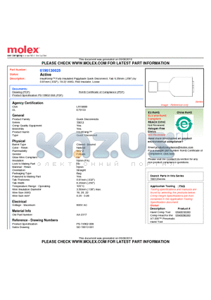 AA-2317 datasheet - InsulKrimp Fully Insulated Piggyback Quick Disconnect, Tab 6.35mm (.250