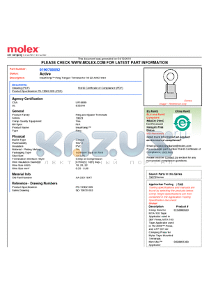 AA-233-10XT datasheet - InsulKrimp Ring Tongue Terminal for 18-22 AWG Wire