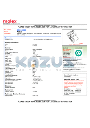 AA-5222 datasheet - Avikrimp Quick Disconnect for 18-22 AWG Wire, Female Flag, Tab 4.75mm (.187