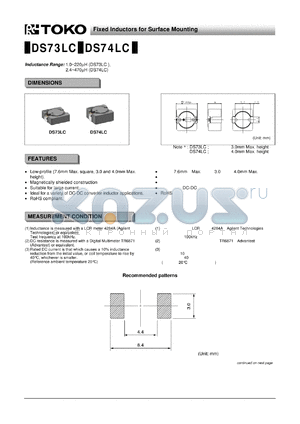 B1079AS-2R7N datasheet - Fixed Inductors for Surface Mounting